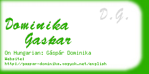 dominika gaspar business card